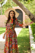 Women Printed Pure Cotton Fit & Flared Ethnic Dress